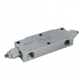 Double check valve 3/8 "40l / min 30-220 bar